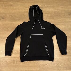 Women’s The North Face Black and silver detail Parka Jacket hoodie size Medium